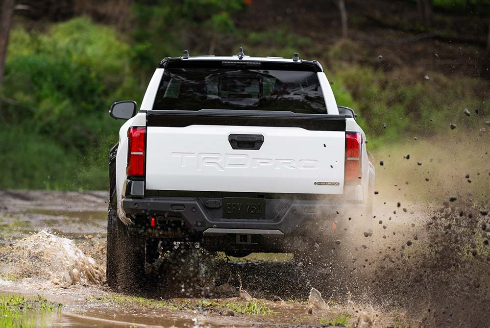 Rear of Toyota Tacoma