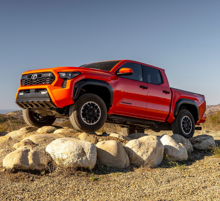 Orange Toyota Tacoma